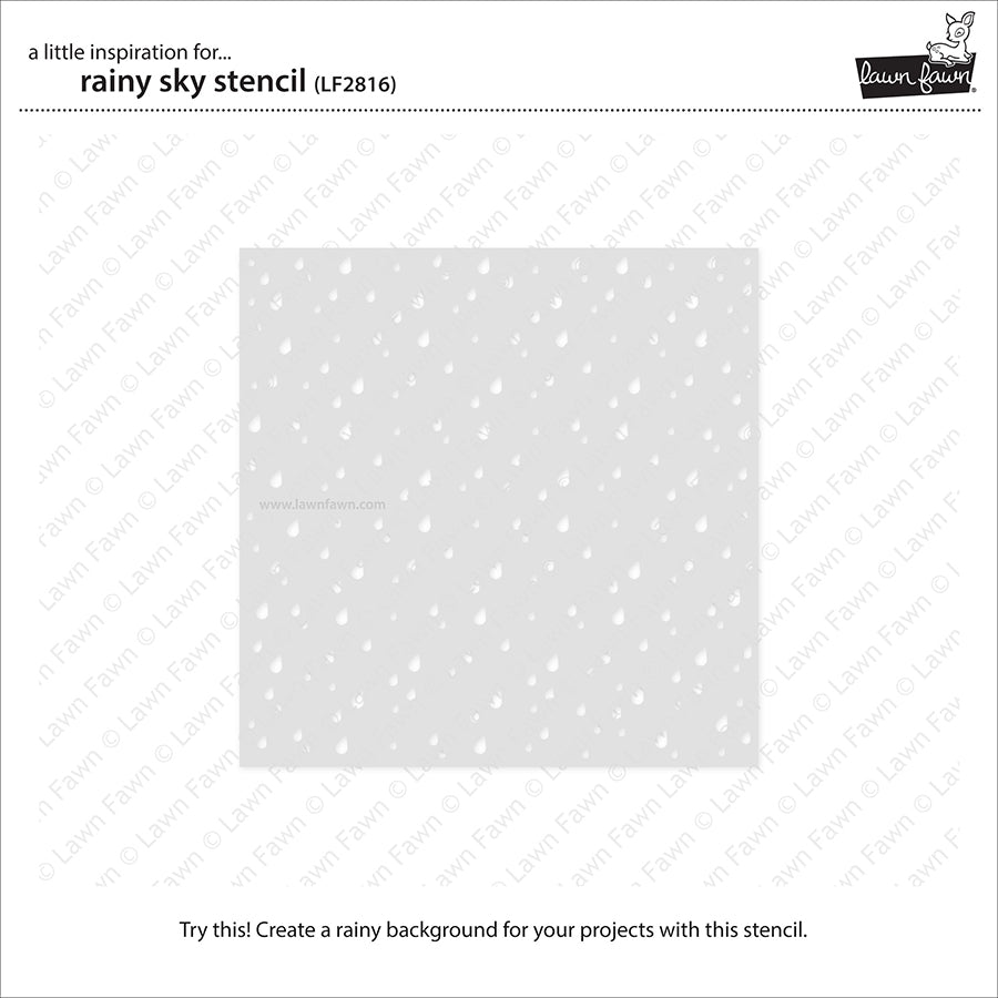 Lawn Fawn - Rainy Sky Stencil