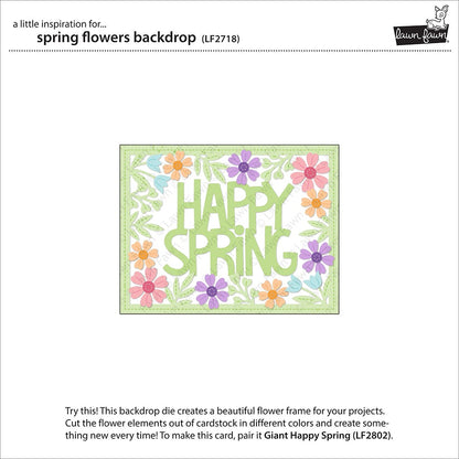 Lawn Fawn - Spring Flowers Backdrop
