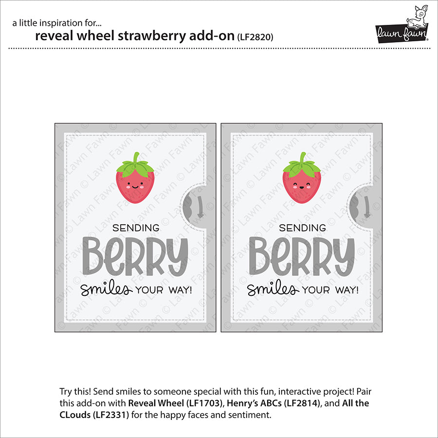 Lawn Fawn - Reveal Wheel Strawberry Add-On