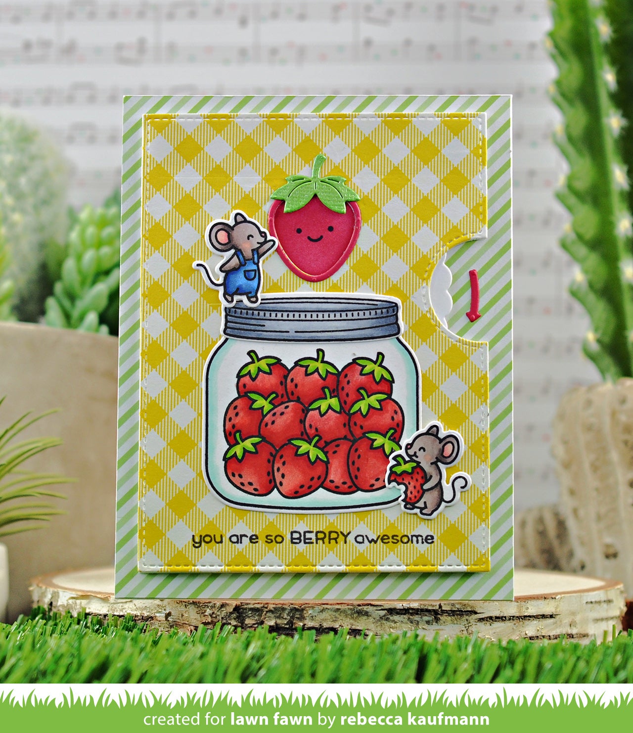 Lawn Fawn - How You Bean? Strawberries Add-On
