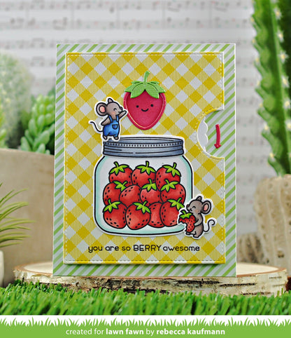 Lawn Fawn - How You Bean? Strawberries Add-On