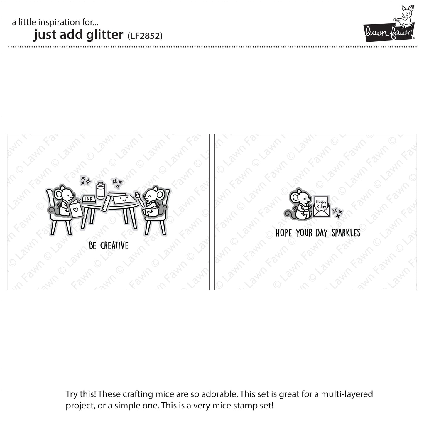Lawn Fawn - Just Add Glitter