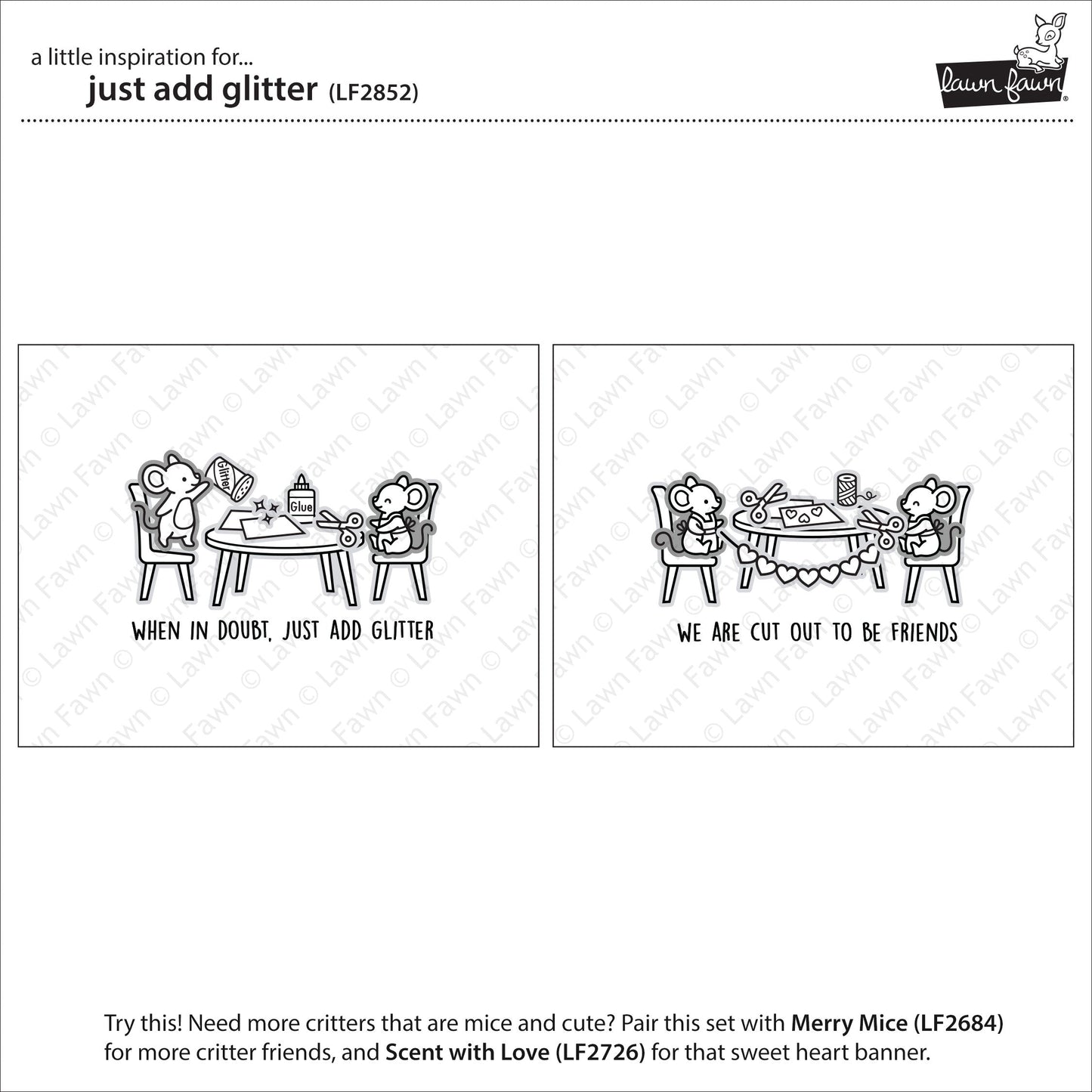 Lawn Fawn - Just Add Glitter