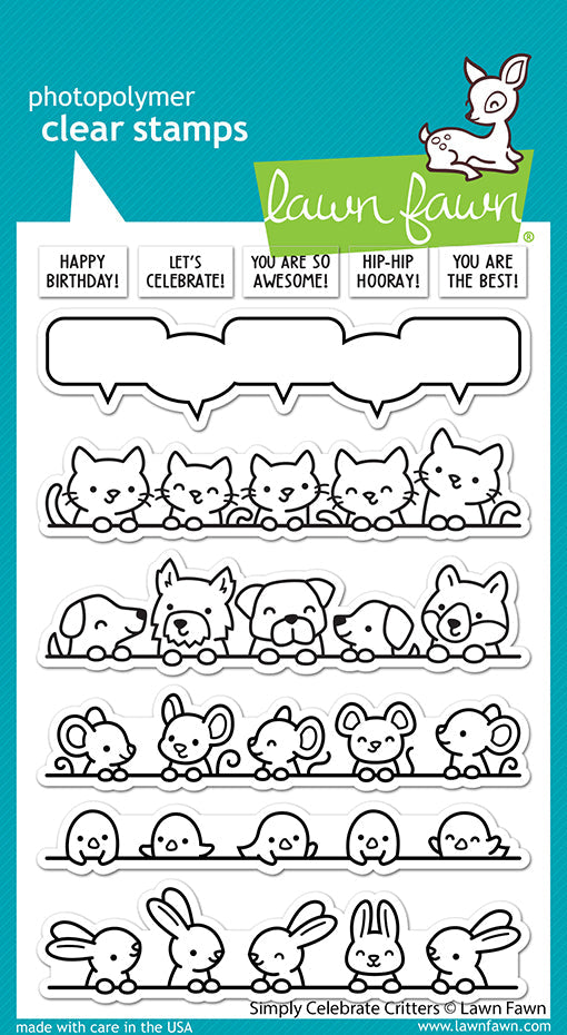 Lawn Fawn - Simply Celebrate Critters