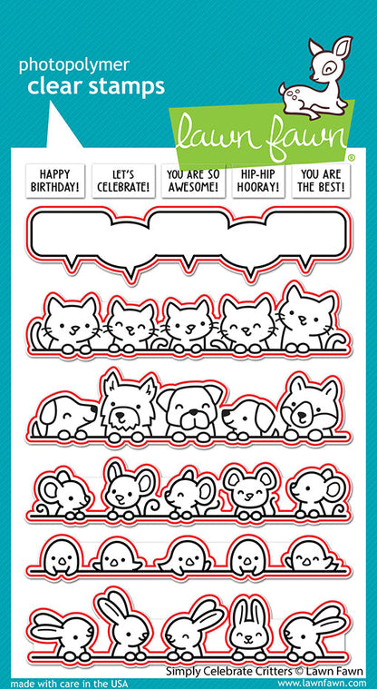 Lawn Fawn - Simply Celebrate Critters Lawn Cuts