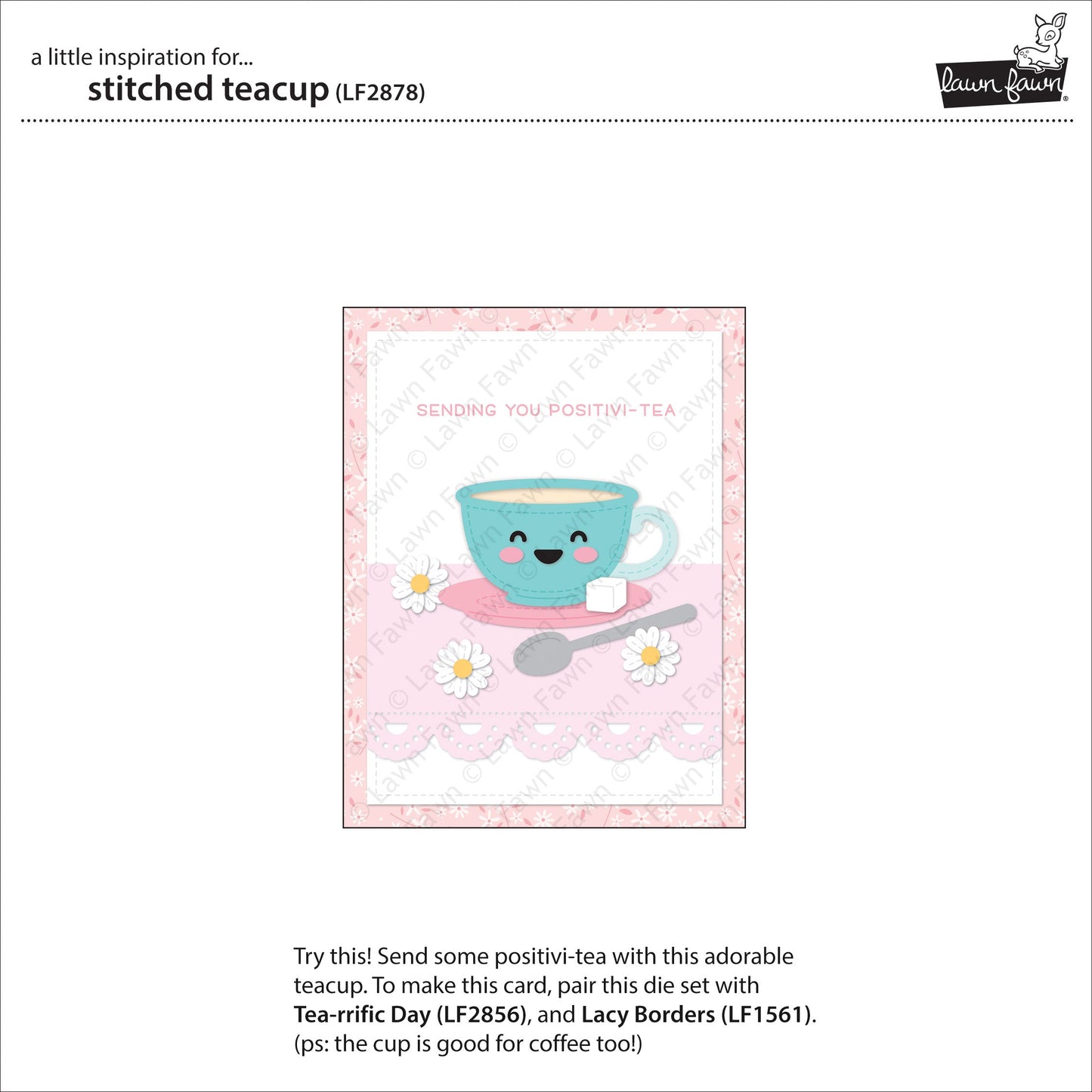 Lawn Fawn - Stitched Teacup