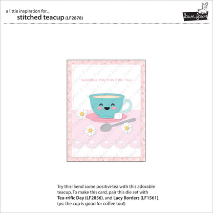 Lawn Fawn - Stitched Teacup