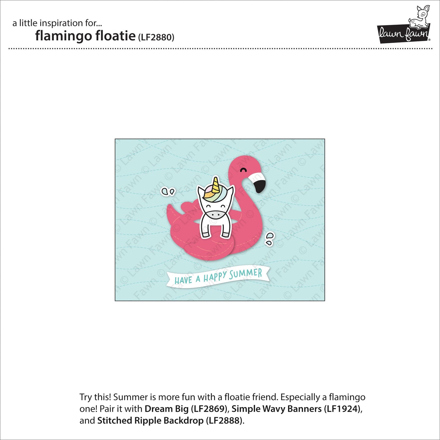 Lawn Fawn - Flamingo Floatie