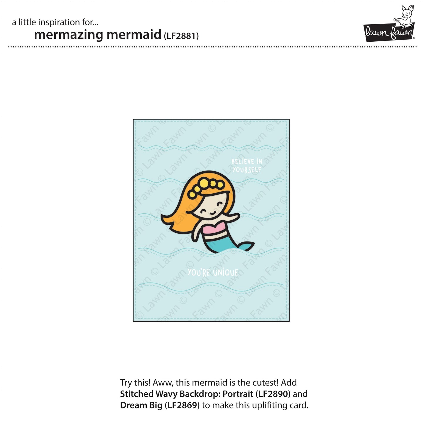 Lawn Fawn - Mermazing Mermaid