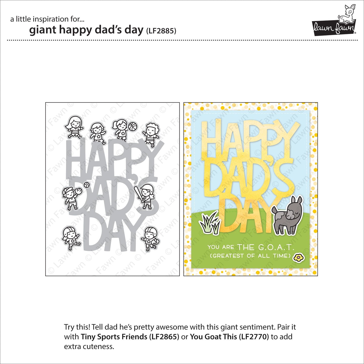 Lawn Fawn - Giant Happy Dad's Day