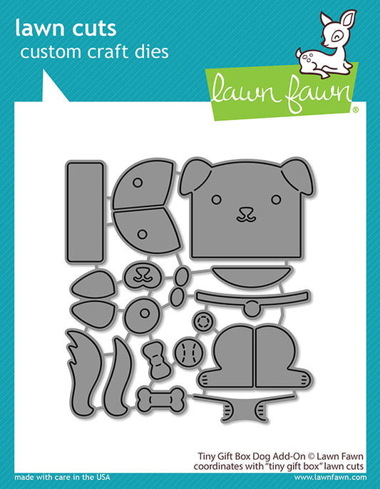 Lawn Fawn - Tiny Gift Box Dog Add-On