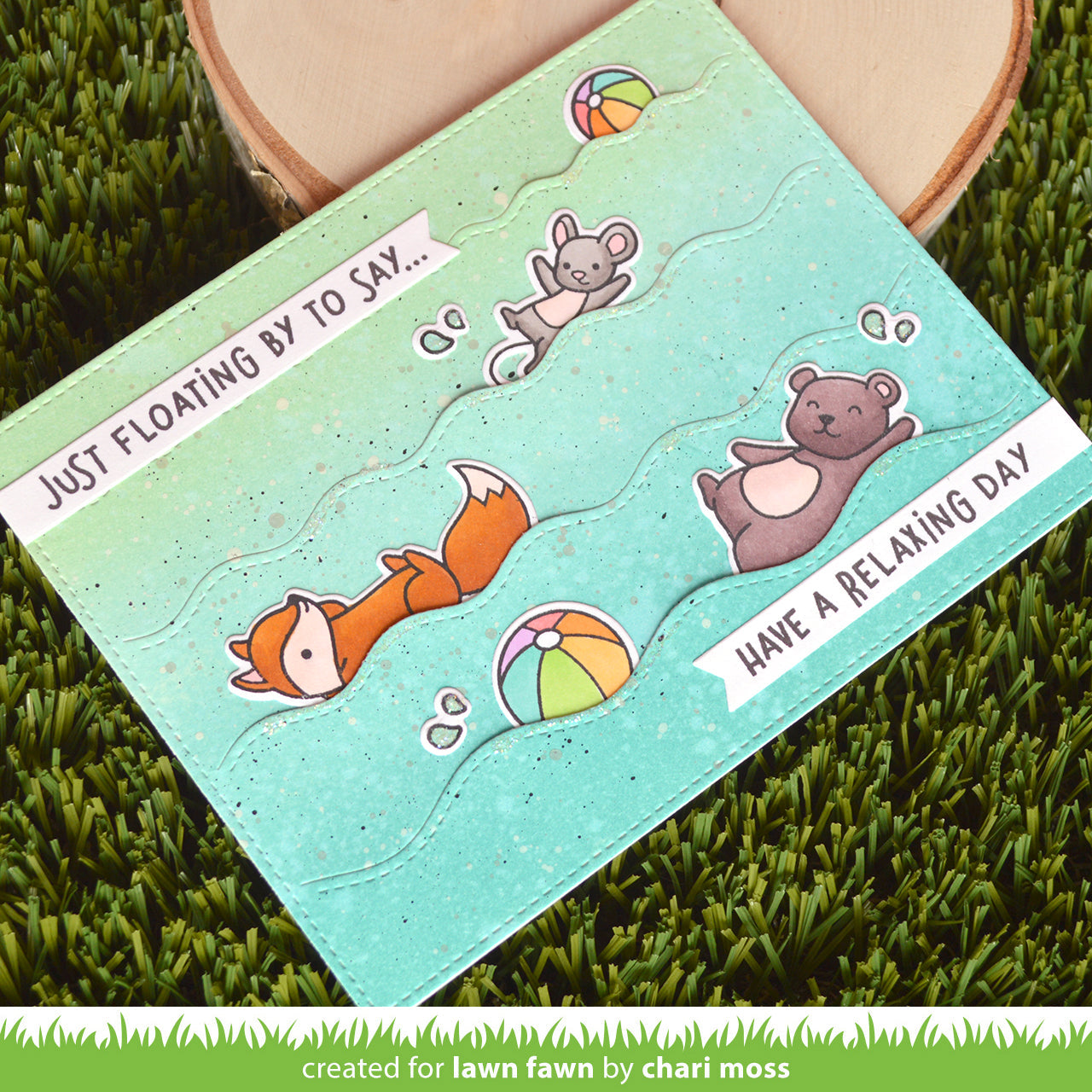 Lawn Fawn - Stitched Wavy Backdrop: Landscape