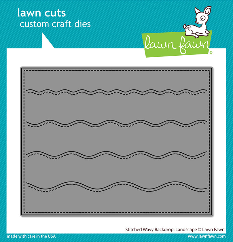 Lawn Fawn - Stitched Wavy Backdrop: Landscape