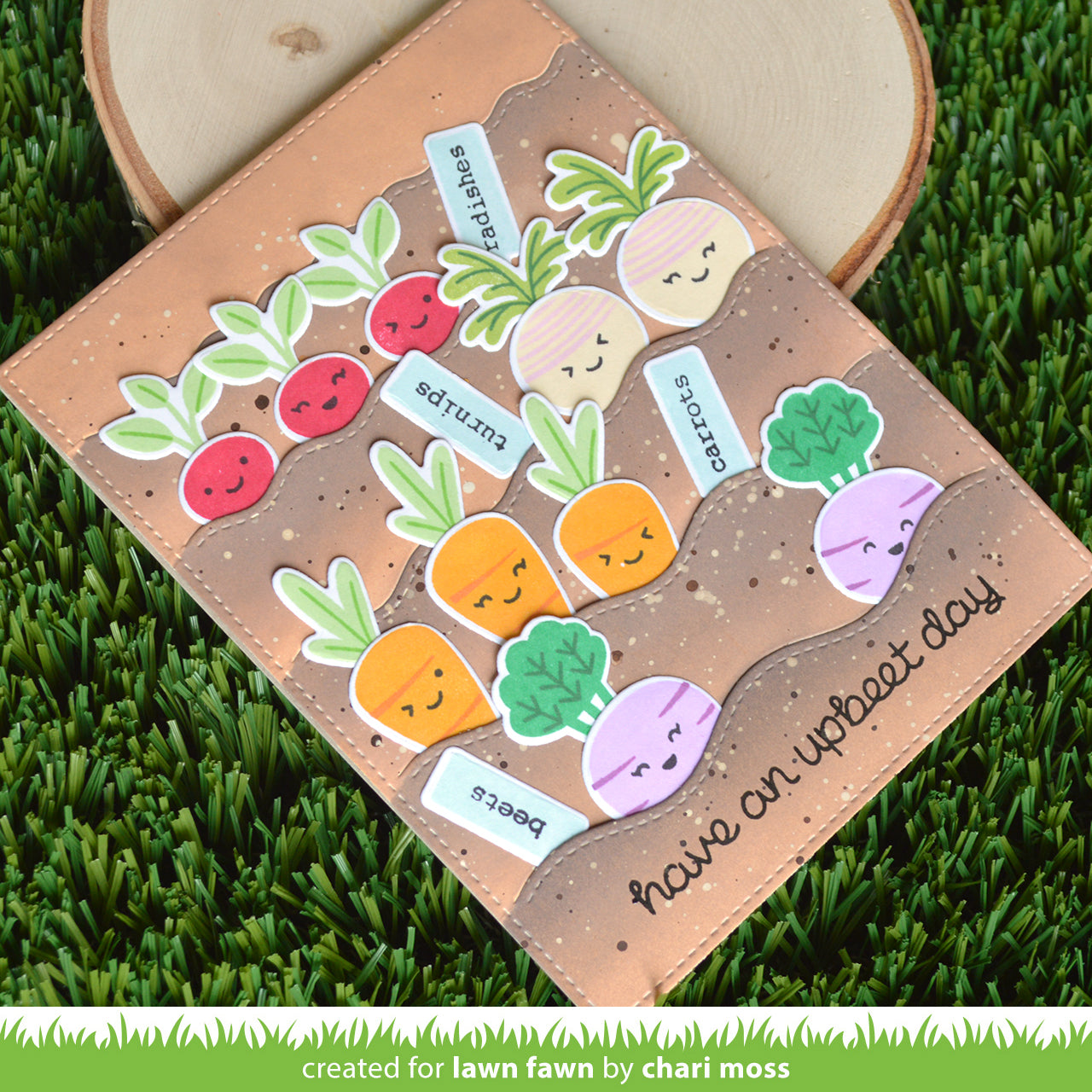 Lawn Fawn - Stitched Wavy Backdrop: Portrait