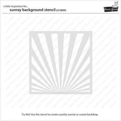 Lawn Fawn - Sunray Background Stencil