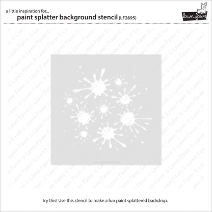 Lawn Fawn - Paint Splatter Background Stencil