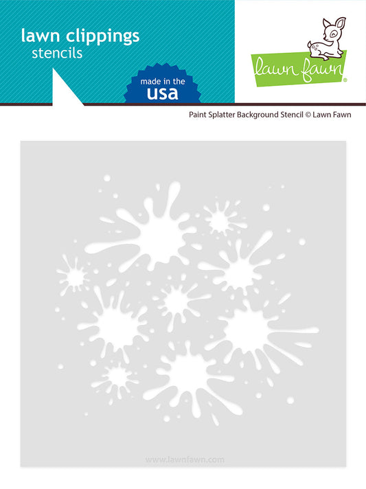 Lawn Fawn - Paint Splatter Background Stencil