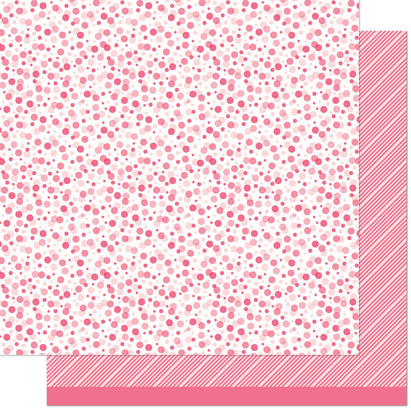 Lawn Fawn - All the Dots - Strawberry Fizz 12x12"