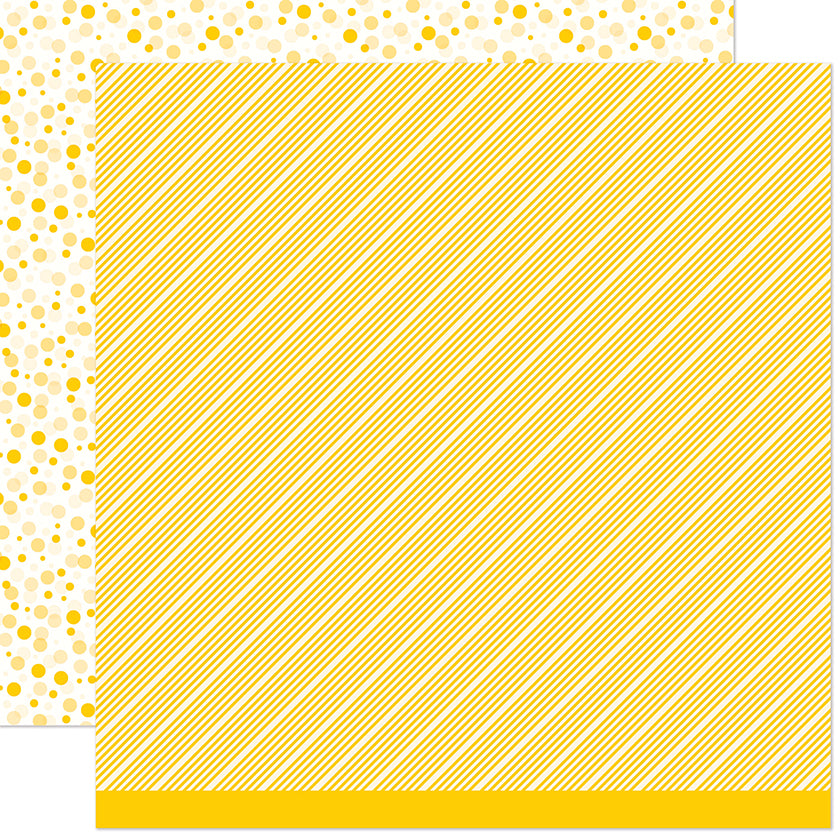 Lawn Fawn - All the Dots - Lemon Fizz 12x12"