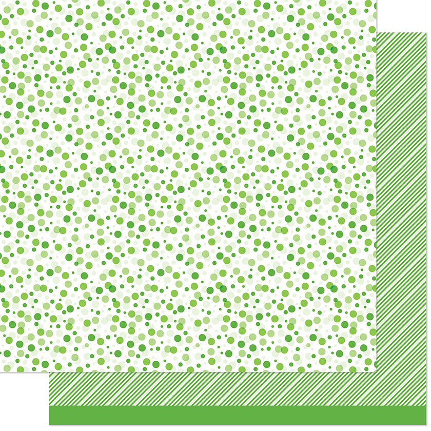 Lawn Fawn - Kiwi Fizz All the Dots 12x12"