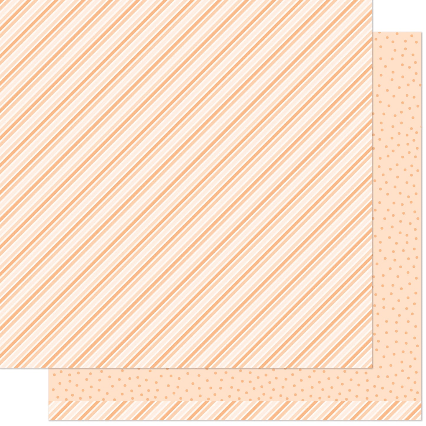 Lawn Fawn - Stripes 'n Sprinkles - Oh My Orange 12x12"