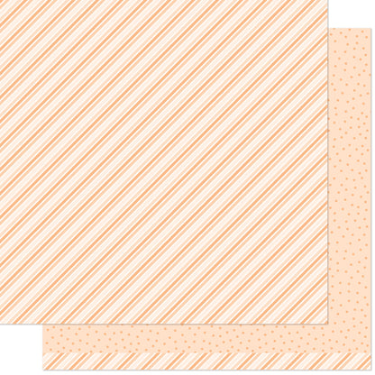 Lawn Fawn - Stripes 'n Sprinkles - Oh My Orange 12x12"