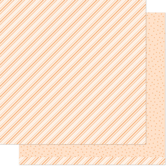 Lawn Fawn - Stripes 'n Sprinkles - Oh My Orange 12x12"
