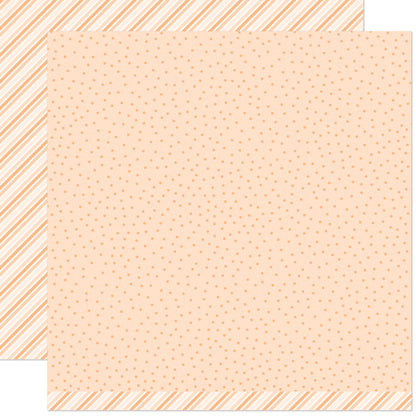 Lawn Fawn - Stripes 'n Sprinkles - Oh My Orange 12x12"