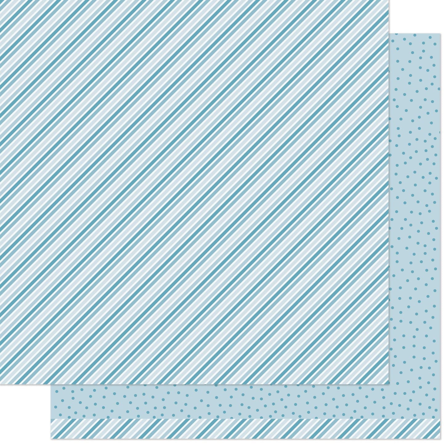 Lawn Fawn - Stripes 'n Sprinkels - Blue Blast 12x12"
