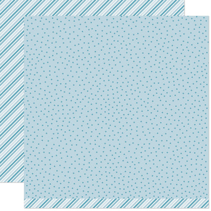 Lawn Fawn - Stripes 'n Sprinkels - Blue Blast 12x12"