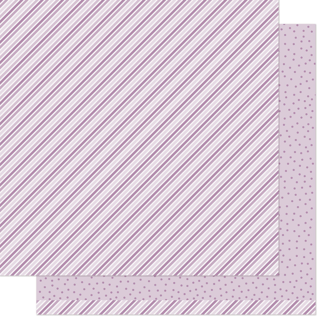 Lawn Fawn - Stripes 'n Sprinkles - Vivacious Violet 12x12"