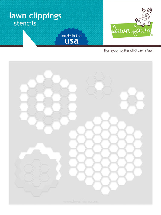Lawn Fawn - Honeycomb Stencil