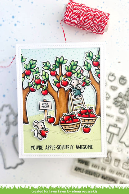 Lawn Fawn - Apple-Solutely Awesome