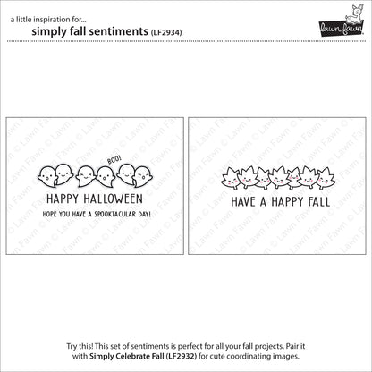 Lawn Fawn - Simply Fall Sentiments