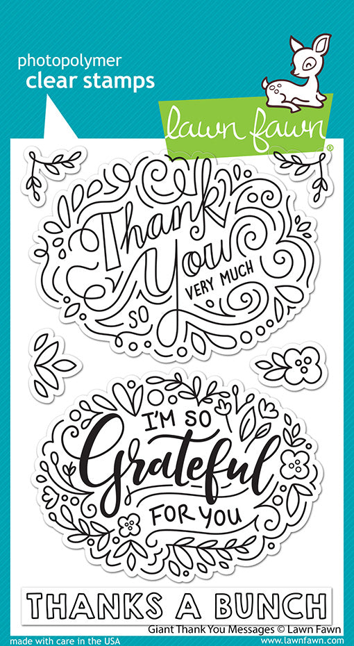 Lawn Fawn - Giant Thank You Messages