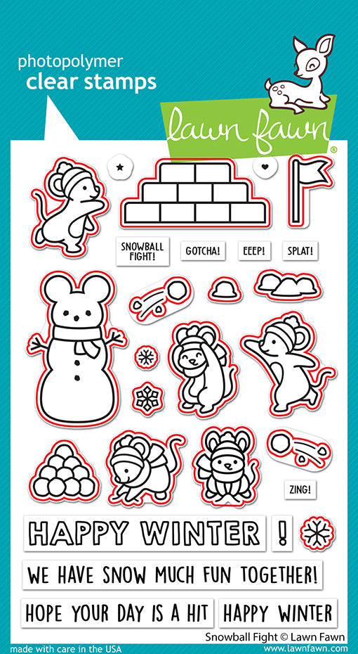 Lawn Fawn - Snowball Fight - Lawn Cuts