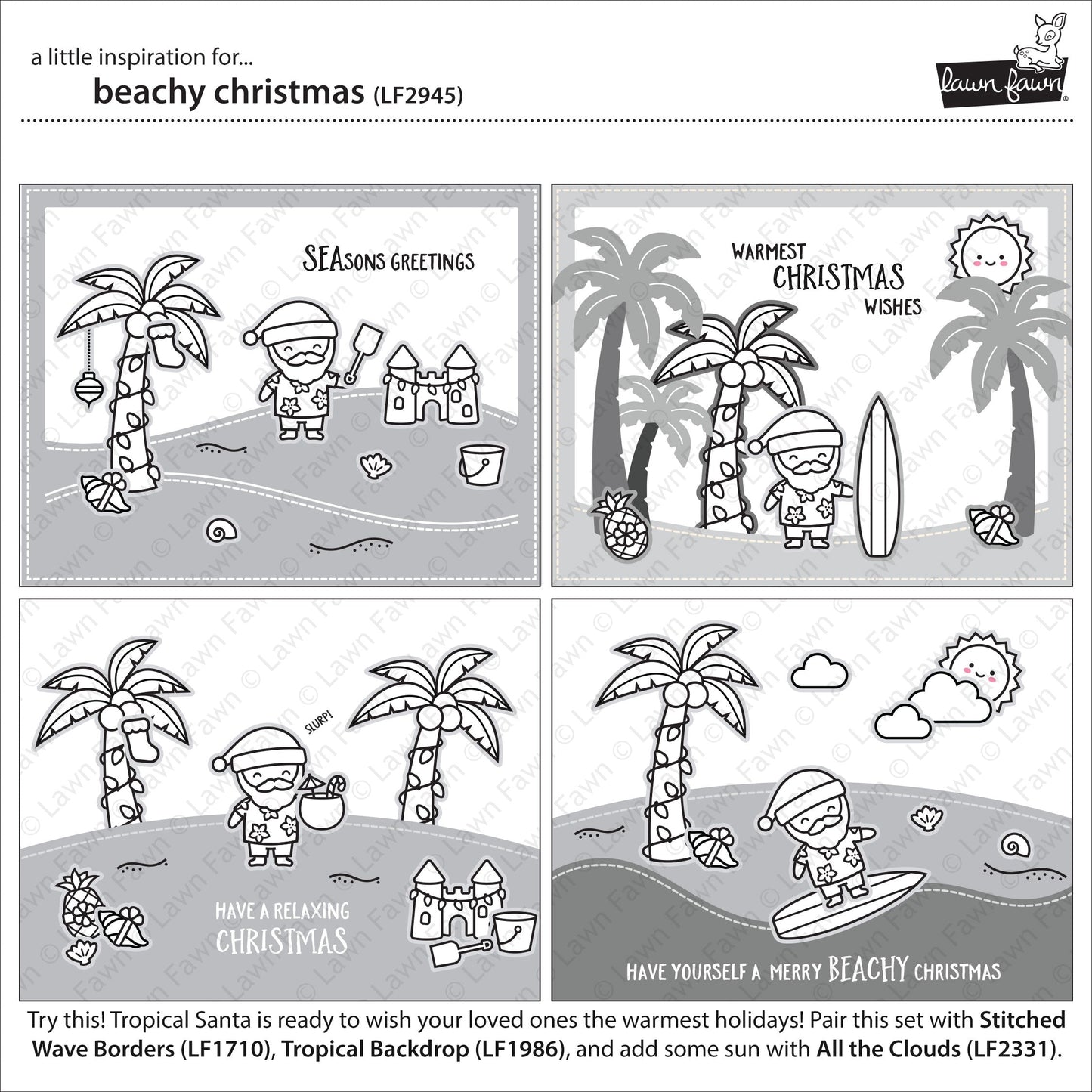 Lawn Fawn - Beachy Christmas