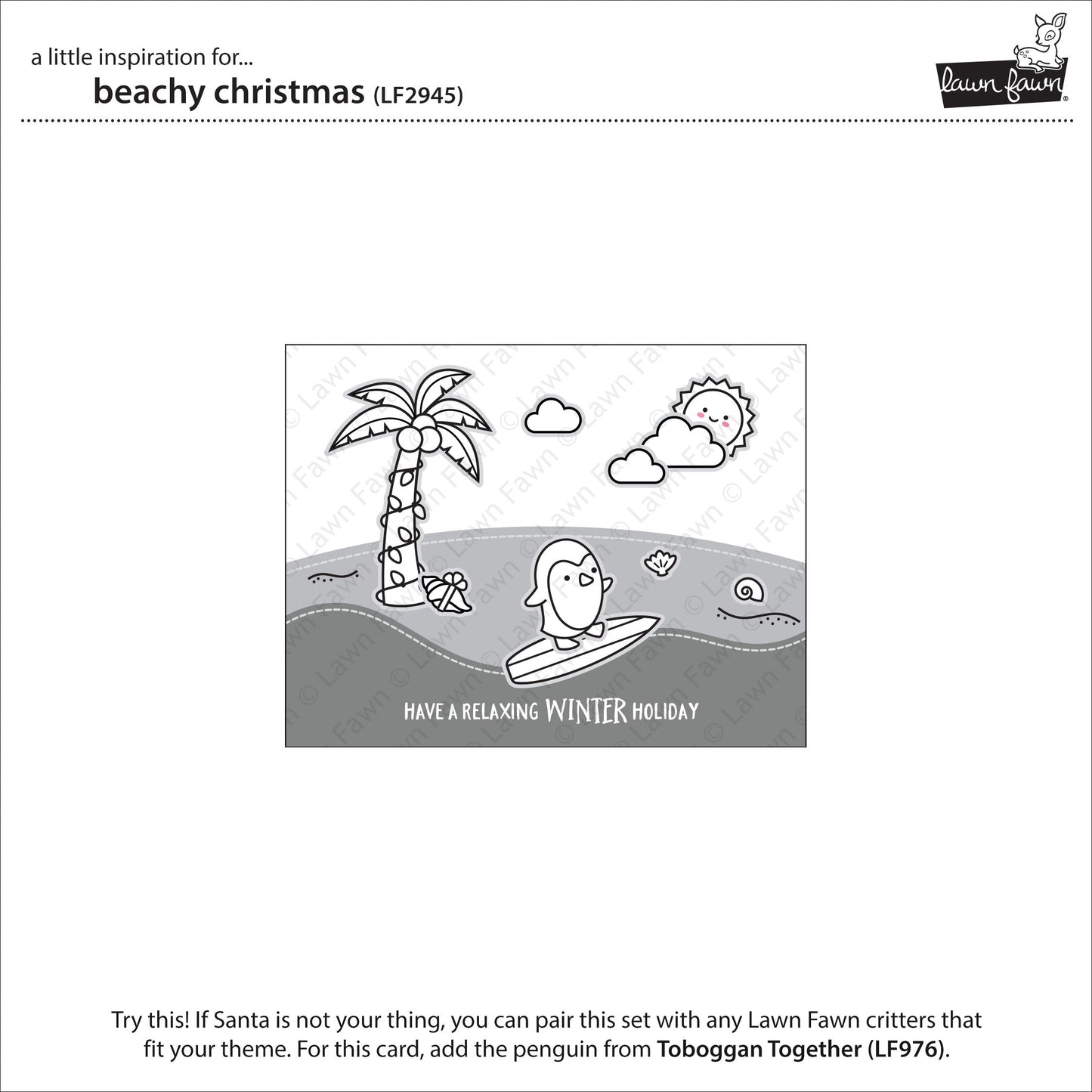 Lawn Fawn - Beachy Christmas