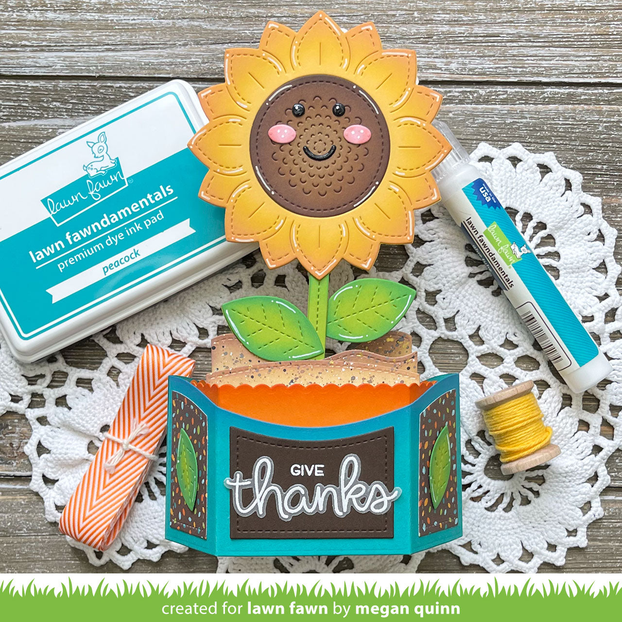 Lawn Fawn - Magic Iris Sunflower Add-On