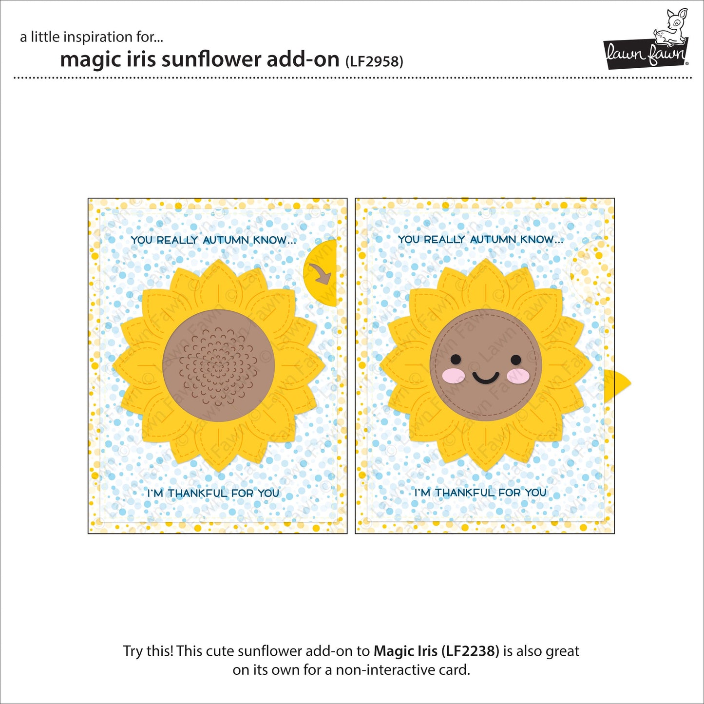 Lawn Fawn - Magic Iris Sunflower Add-On
