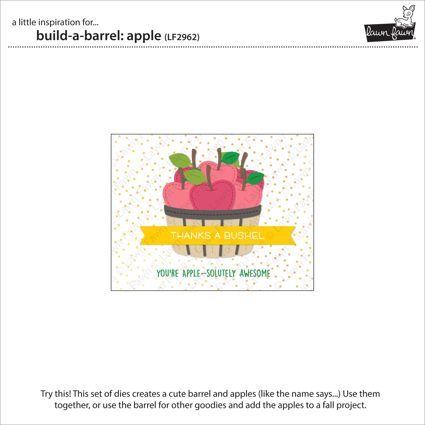 Lawn Fawn - Build-A-Barrel: Apple