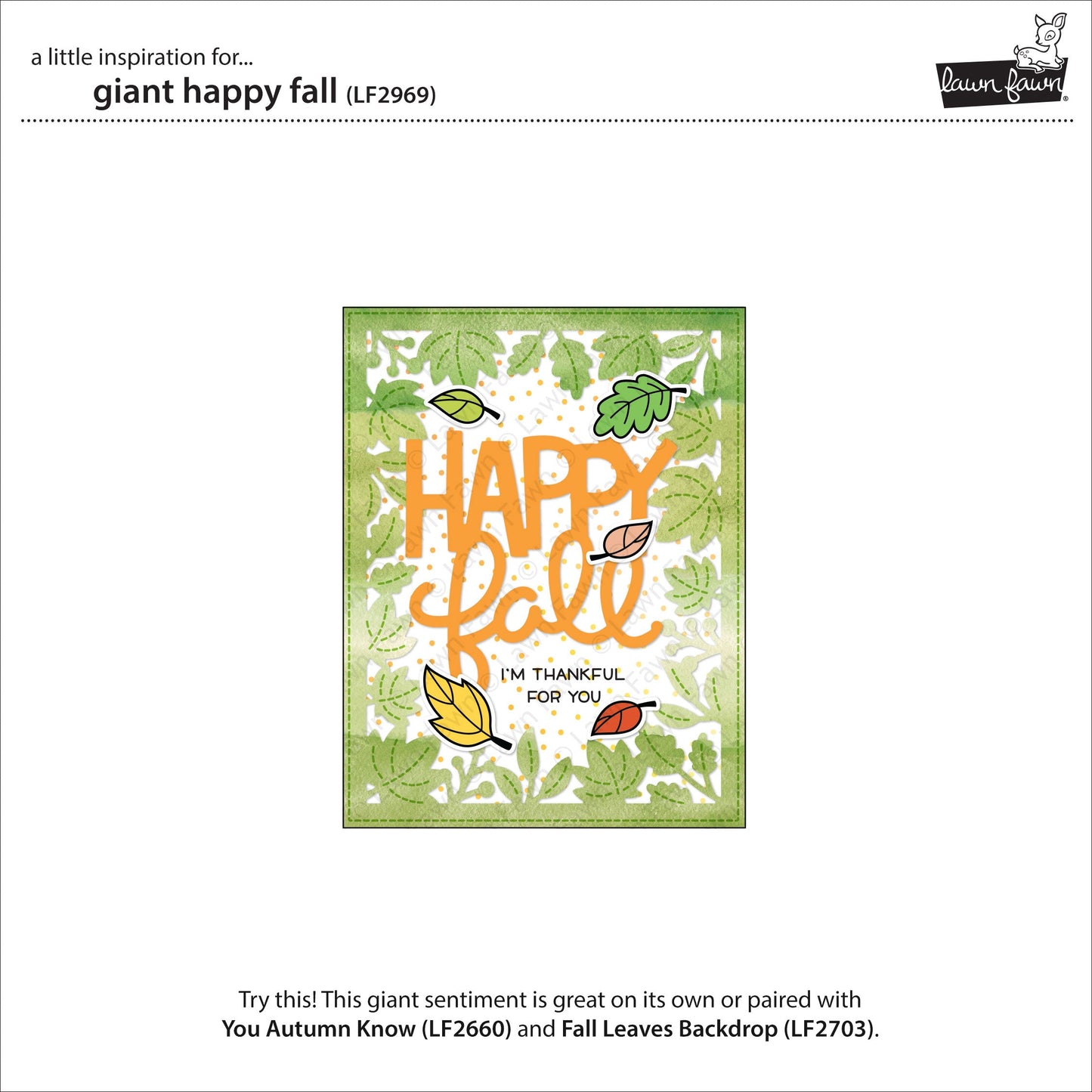 Lawn Fawn - Giant Happy Fall