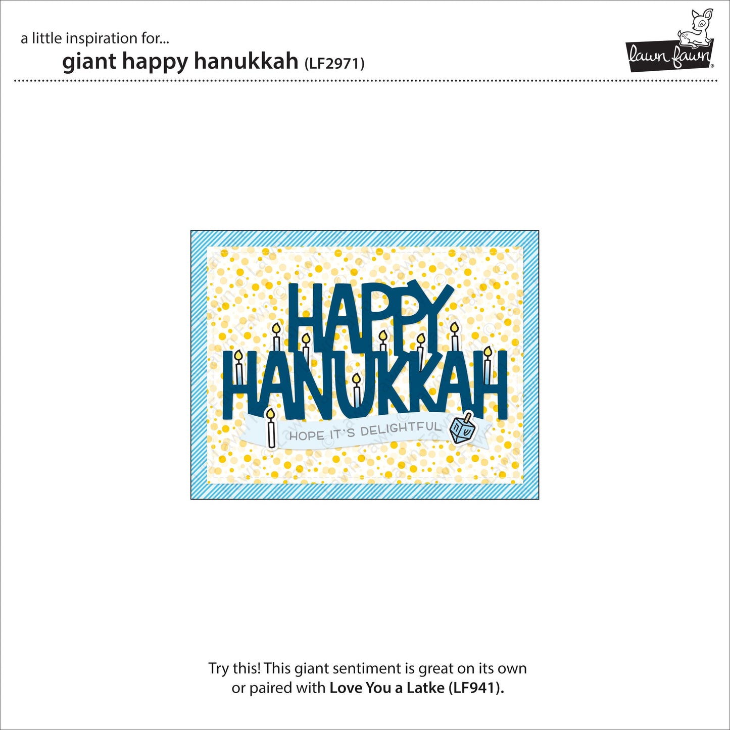 Lawn Fawn - Giant Happy Hanukkah