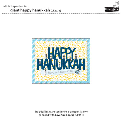 Lawn Fawn - Giant Happy Hanukkah