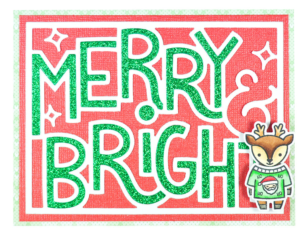 Lawn Fawn - Giant Outlined Merry & Bright