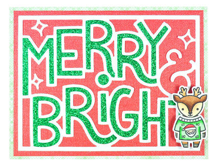 Lawn Fawn - Giant Outlined Merry & Bright