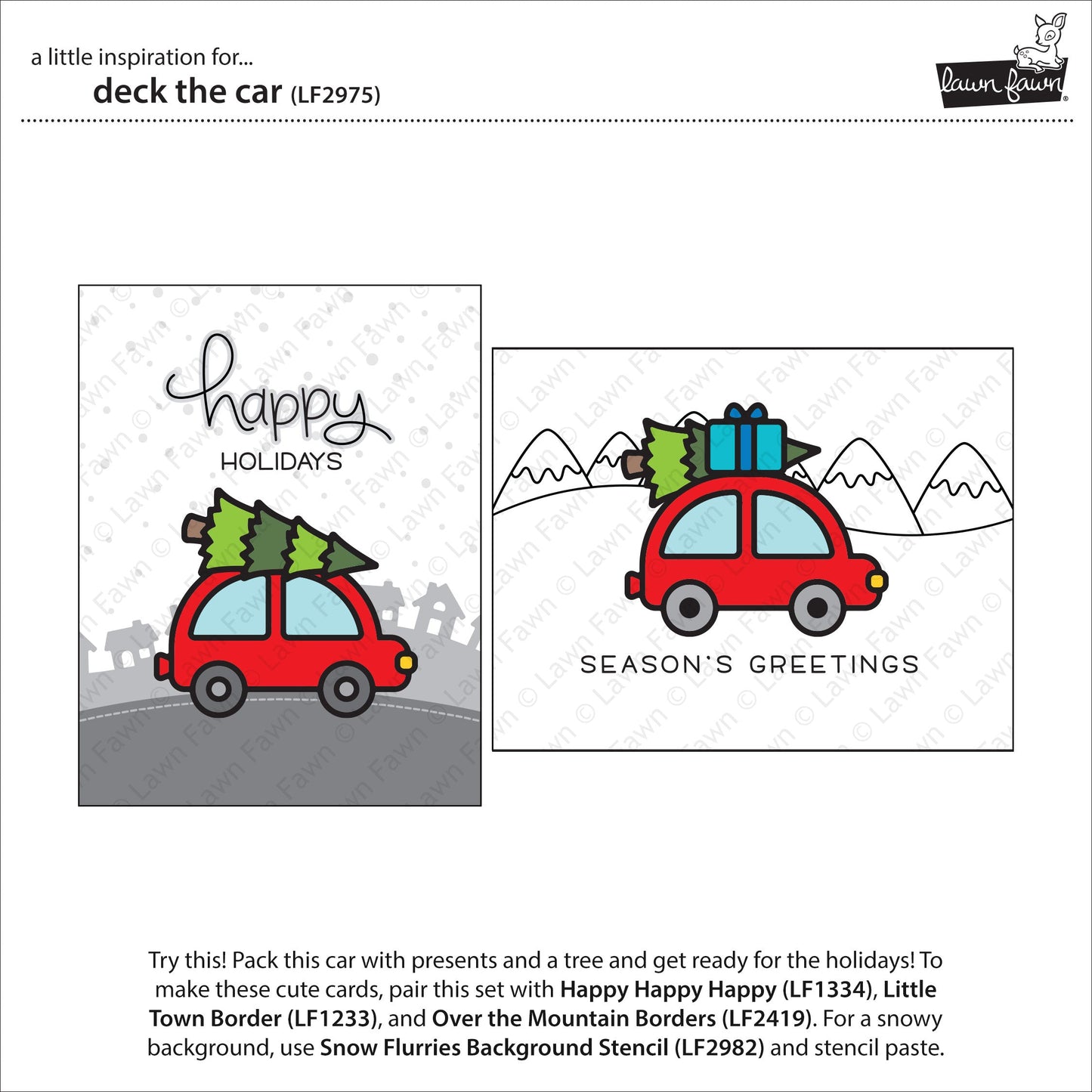 Lawn Fawn - Deck The Car