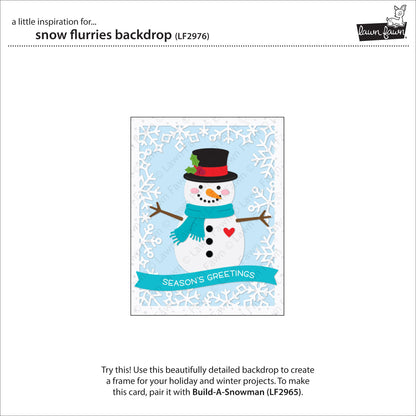 Lawn Fawn - Snow Flurries Backdrop