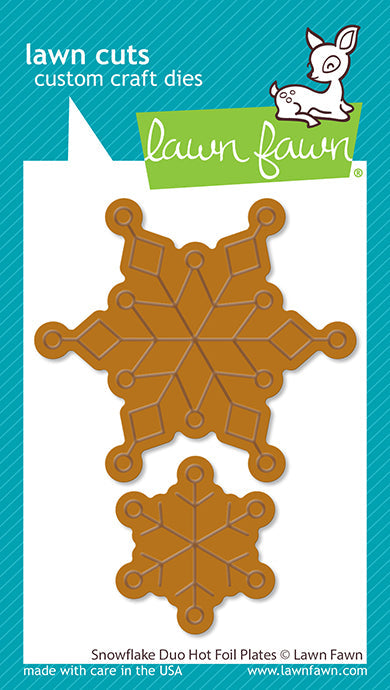 Lawn Fawn - Snowflake Duo Hot Foil Plates
