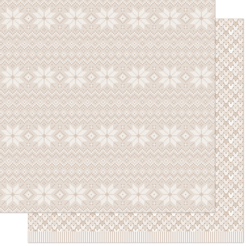 Lawn Fawn - Knit Picky Winter - Baby Blanket 12x12"